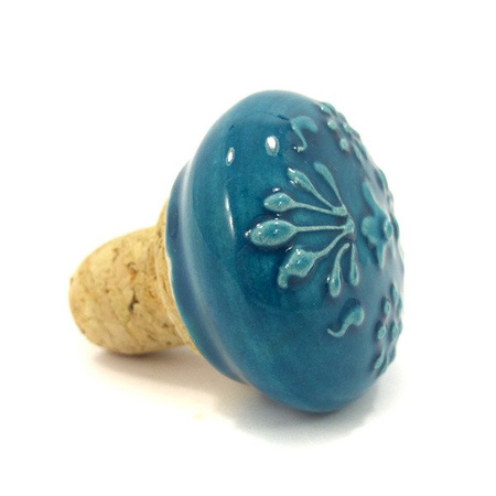 KOREK CERAMICZNY DO BUTELKI NIEBIESKI (TURCJA 5CM)