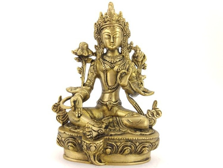 MOSIĘŻNA FIGURA ZIELONA TARA (BUDDYZM, 20CM)