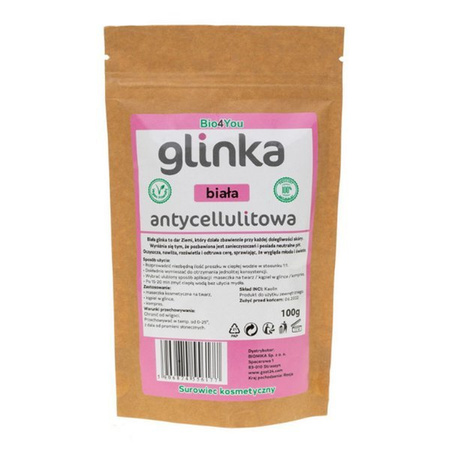 Jordańska Glinka biała antycellulitowa BIo4You Biomika, 100 g 