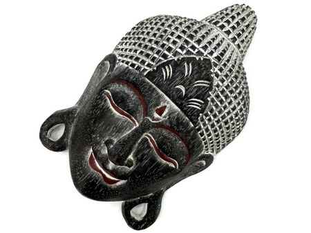 MASKA BUDDA BUDDHA (PŁASKORZEŹBA RĘKODZIEŁO, 30cm)