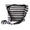 Duża torebka, torba na ramię w czarno-białe paski 