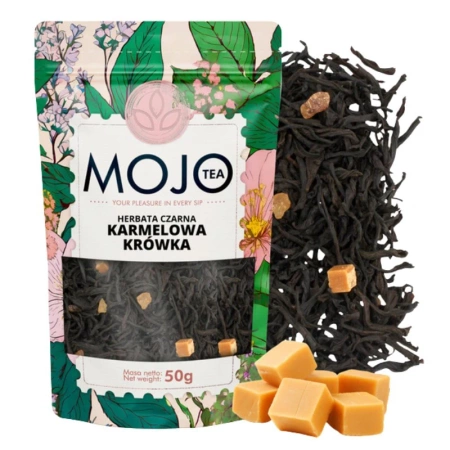 Herbata czarna liściasta Karmelowa Krówka, Mojo Tea 50g 