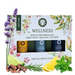 Zestaw olejków etrerycznych Wellnes do aromaterapii, 15ml