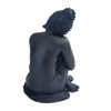 Figurka Budda dekoracja medytacja Indonezja czarna 16 cm