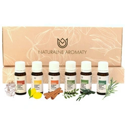 Zestaw olejków eterycznych Naturalne Aromaty aromaterapia (6x12 ml)