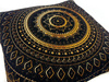 Poszewka na poduszkę orientalna (40 X 40 cm czarno-złota mandala)