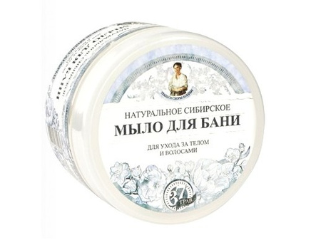 MYDŁO DO CIAŁA I WŁOSÓW NATURALNE BIAŁE SYBERYJSKIE BANIA AGAFII 500ML