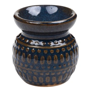 Kominek zapachowy, podgrzewacz do olejków i wosków w kolorze granatowym