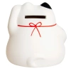 Biała skarbonka, figurka kot Maneki Neko 9 cm