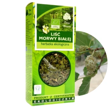 Morwa biała liść morwy Eko Dary Natury 50g