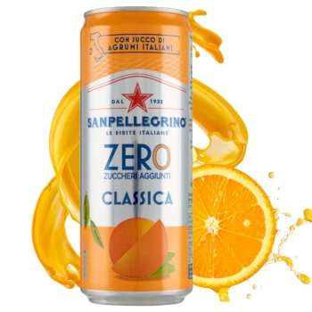 Napój gazowany Aranciata cytrusowy bez cukru San Pellegrino 330ml