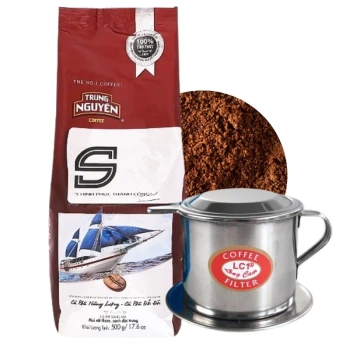 Zestaw Wietnamski zaparzacz Phin + kawa wietnamska Trung Nguyen S500g prezent