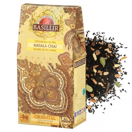 Czarna herbata liściasta korzenna, Masala Chai, Basilur 100g