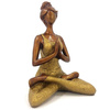 FIGURKA JOGINKA KWIAT LOTOSU ZŁOTA (23CM INDIE)