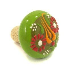 KOREK CERAMICZNY DO BUTELKI JASNOZIELONY (TURCJA 5CM)