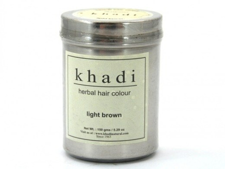 HENNA FARBA DO WŁOSÓW JASNY BRĄZ KHADI 150G