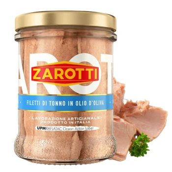 Tuńczyk w oliwie z oliwek filet duże kawałki Zarotti 200g