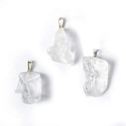 Zawieszka wisiorek kryształ górski naturalny nieszlifowany