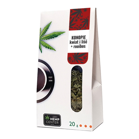 Konopie kwiaty i liście z rooibosem, 20 g 