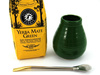 YERBA MATE ZESTAW MATERO CERAMICZNE + BOMBILLA + YERBA MATE GREEN FUERTE 200G