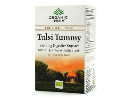 HERBATA ORGANICZNA TULSI TUMMY Z INDII ORGANIC INDIA