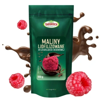  Maliny liofilizowane w czekoladzie deserowej, Targroch 100g
