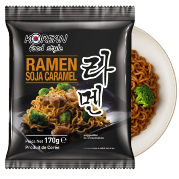 Makaron ramen w słodko-słonym sosie sojowym, danie gotowe Korean Food Style, KFS 170g