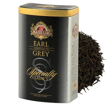 Czarna herbata liściasta Earl Grey w puszce, Basilur 100g