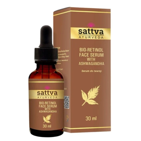 Serum przeciwzmarszczkowe z retinolem i ashwagandhą Sattva Ayurveda 30ml