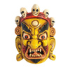 Maska Tybetańska Mahakala żółta 22cm