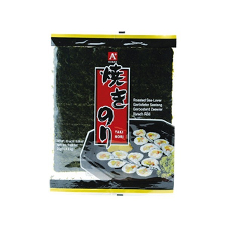 NORI WODOROSTY DO SUSHI GLONY YAKI NORI (25G, 10 ARKUSZY)