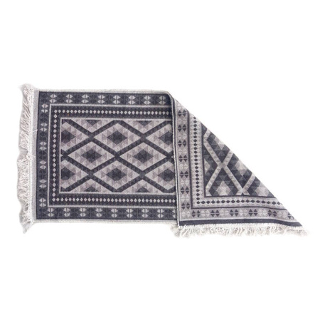 Kilim turecki, dywan chodnik (szary, dwustronny 60x120cm)