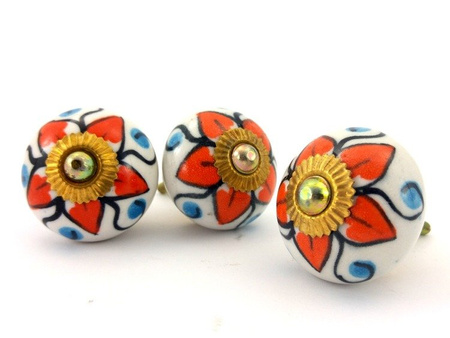 GAŁKA DO MEBLI CERAMICZNA (UCHWYT, INDIE, RĘKODZIEŁO, WZ.Y)