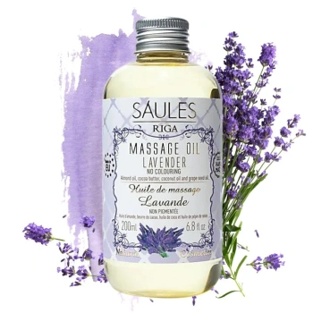 Naturalny olejek do masażu Lawenda, Saules 200ml