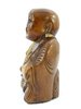 SZCZĘŚLIWY BUDDA DREWNIANA FIGURKA (WYS. 13 CM, BUDDHA, BUDDY)