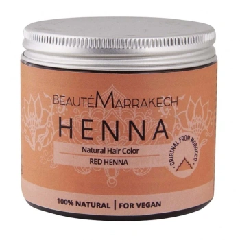 Naturalna henna do włosów, ruda, Beaute Marrakech 100g