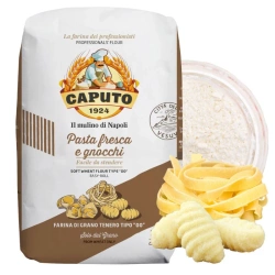 Włoska mąka pszenna do makaronu, klusek, gnocchi, typ 00 1kg, Caputo