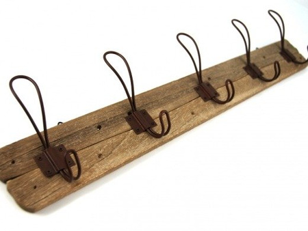 DREWNIANY WIESZAK (NA UBRANIA, VINTAGE, DŁ. 67CM)