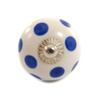 Uchwyt meblowy gałka ceramiczna Indie rękodzieło