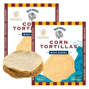 Tortilla kukurydziana biała, bezglutenowa, placki wraps, 24 szt.15cm