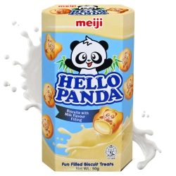 Japońskie ciasteczka z nadzieniem mlecznym, Hello Panda Meili 50g