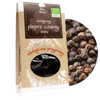 Pieprz czarny ziarno ziarnisty eko Dary Natury 50g