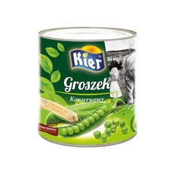 Groszek konserwowy, zielony w puszce 400g Kier