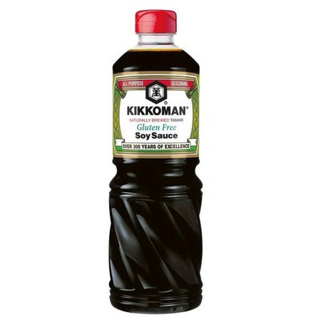 Sos sojowy Kikkoman 1L (sushi, bezglutenowy, 1000ml, kuchnia orientalna)