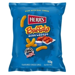 Chrupki serowe o smaku sosu Buffalo i sera Blue Herr's 113g