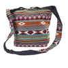 Torebka torba na ramię żakardowa wzory (boho, bawełna, Indie)