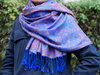 SZAL ORIENTALNY TYPU PASHMINA (DUŻY SZALIK, CHUSTA, APASZKA)