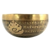 Misa tybetańska, dźwiękowa grająca, ręcznie zdobiona, 1000-1150g 22x9cm