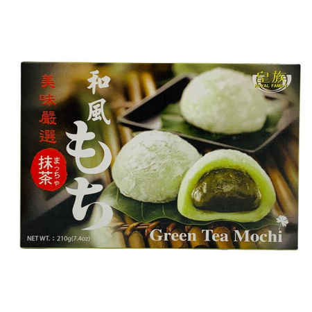 Ciastka ryżowe mochi matcha z zieloną herbatą 210g (daifuku, ciasteczka)