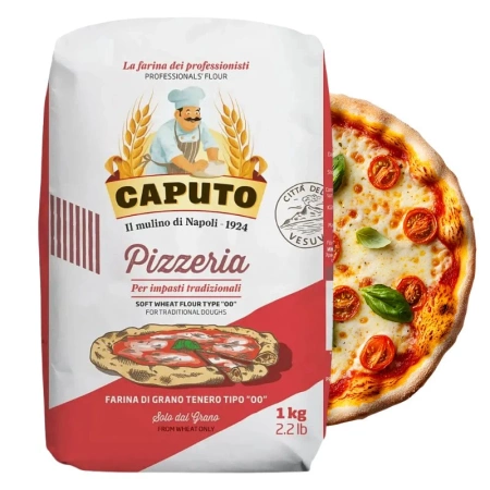 Włoska mąka pszenna do pizzy, typ 00, Pizzeria 1kg, Caputo
